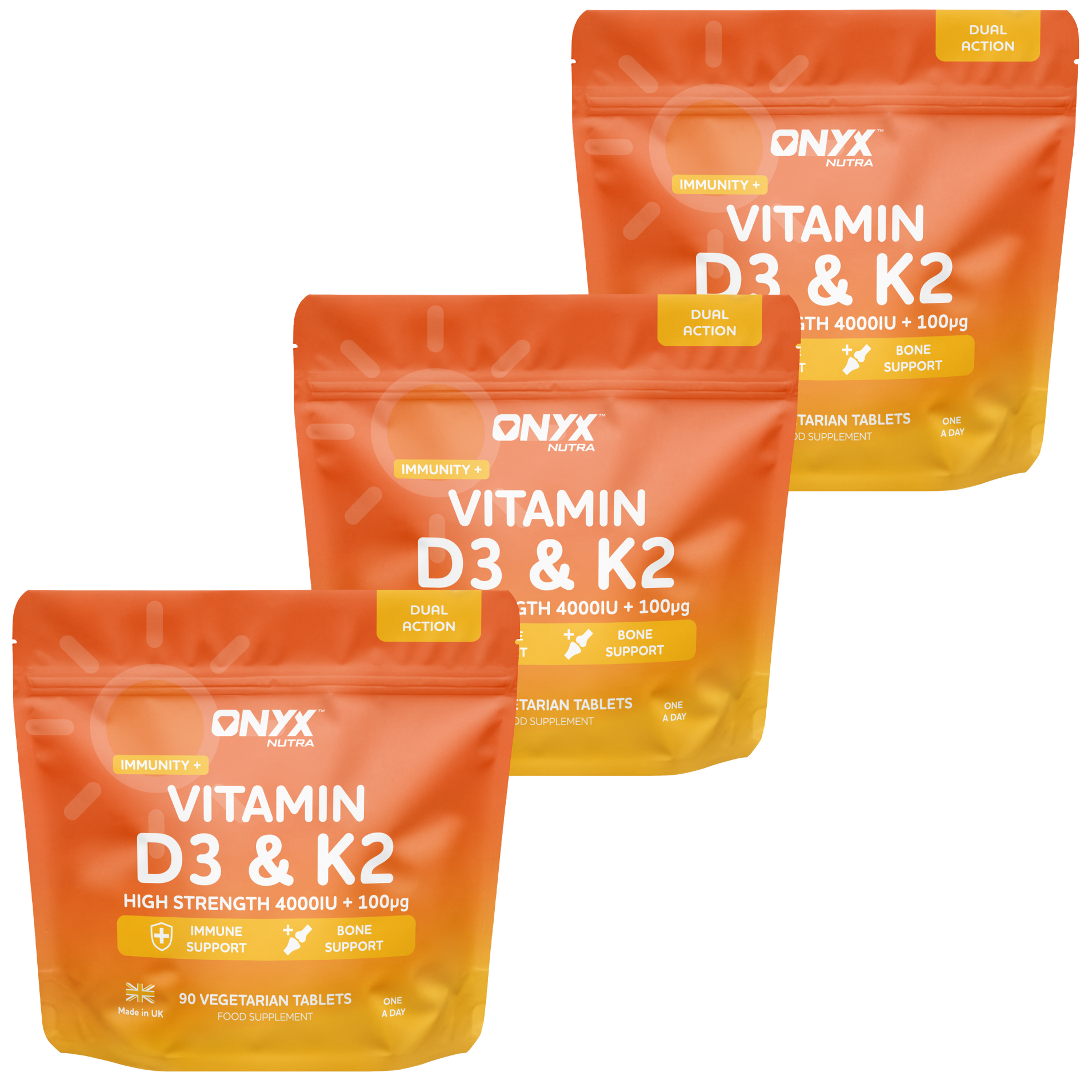 Vitamin D3 + K2 (MK7) Immune Support