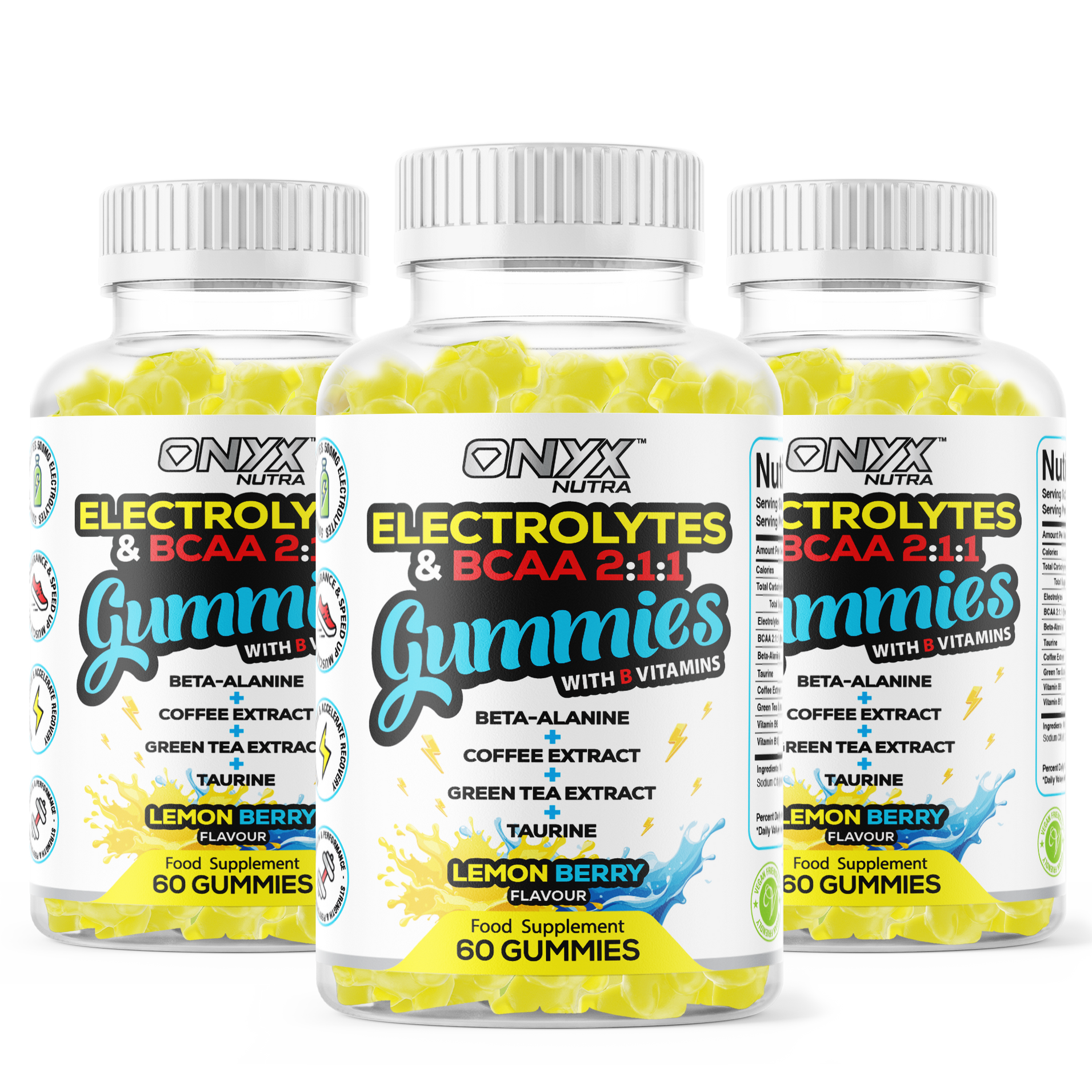 Electrolytes & BCAAs Gummies with Green Tea Extract