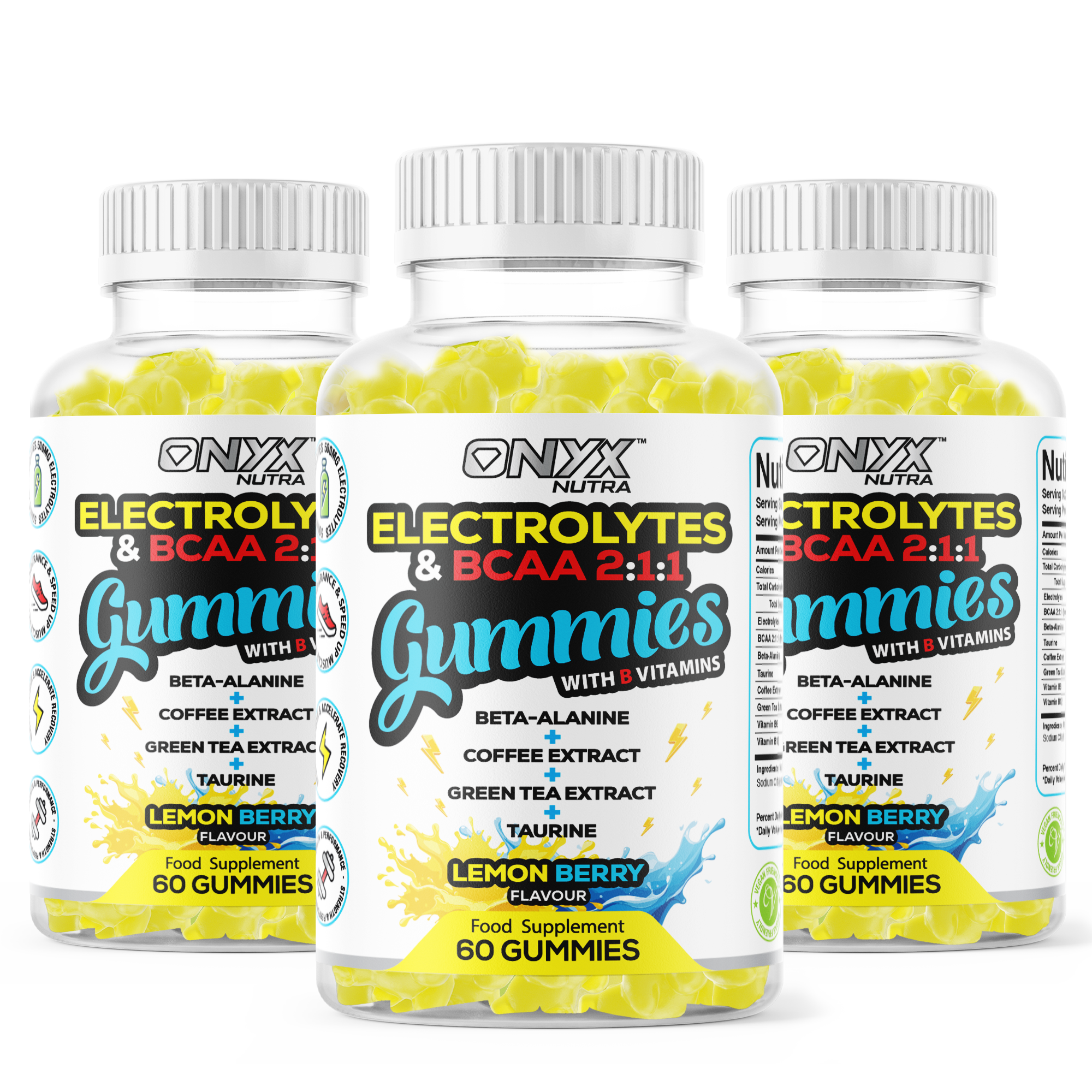 Electrolytes & BCAAs Gummies with Green Tea Extract