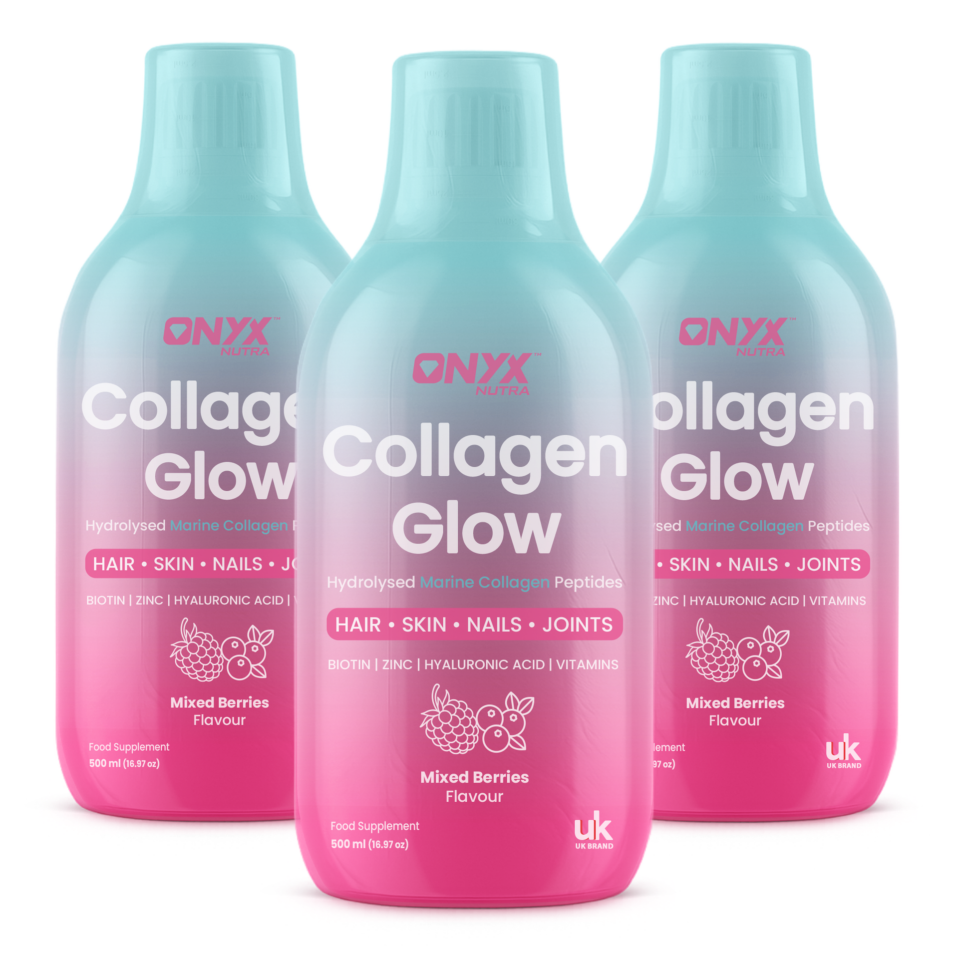 Collagen Glow Liquid Peptides Mixed Berries