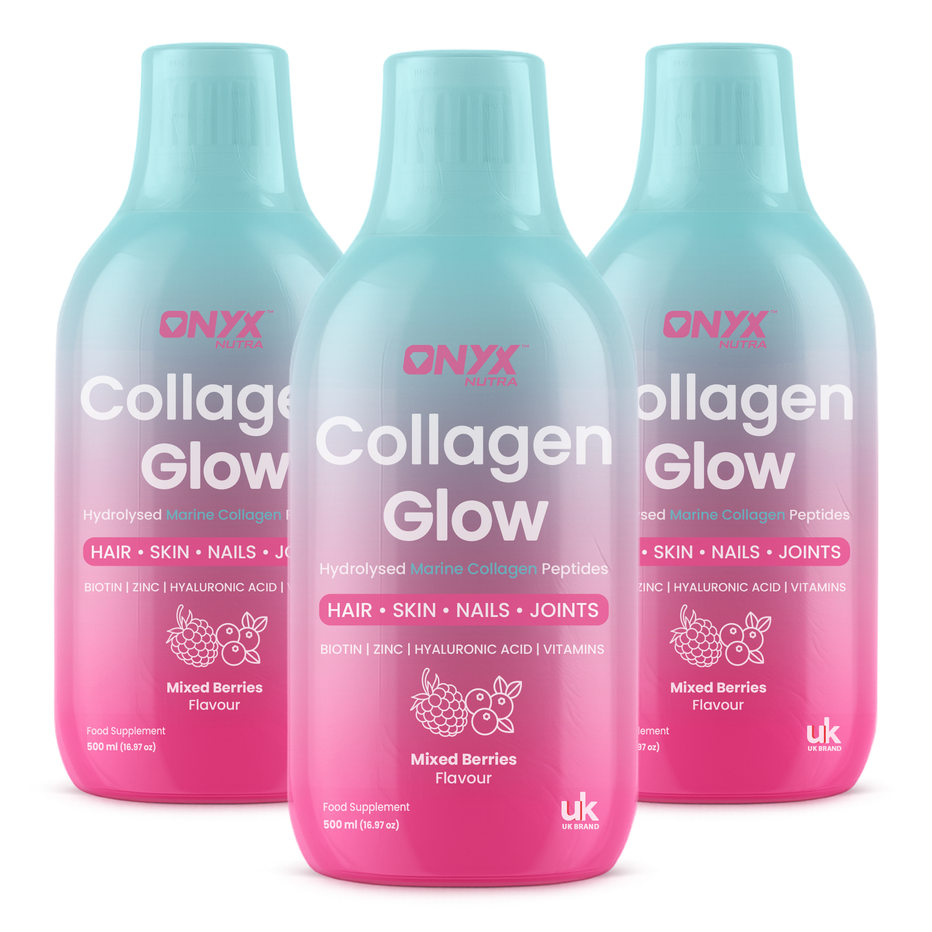 Collagen Glow Liquid Peptides Mixed Berries