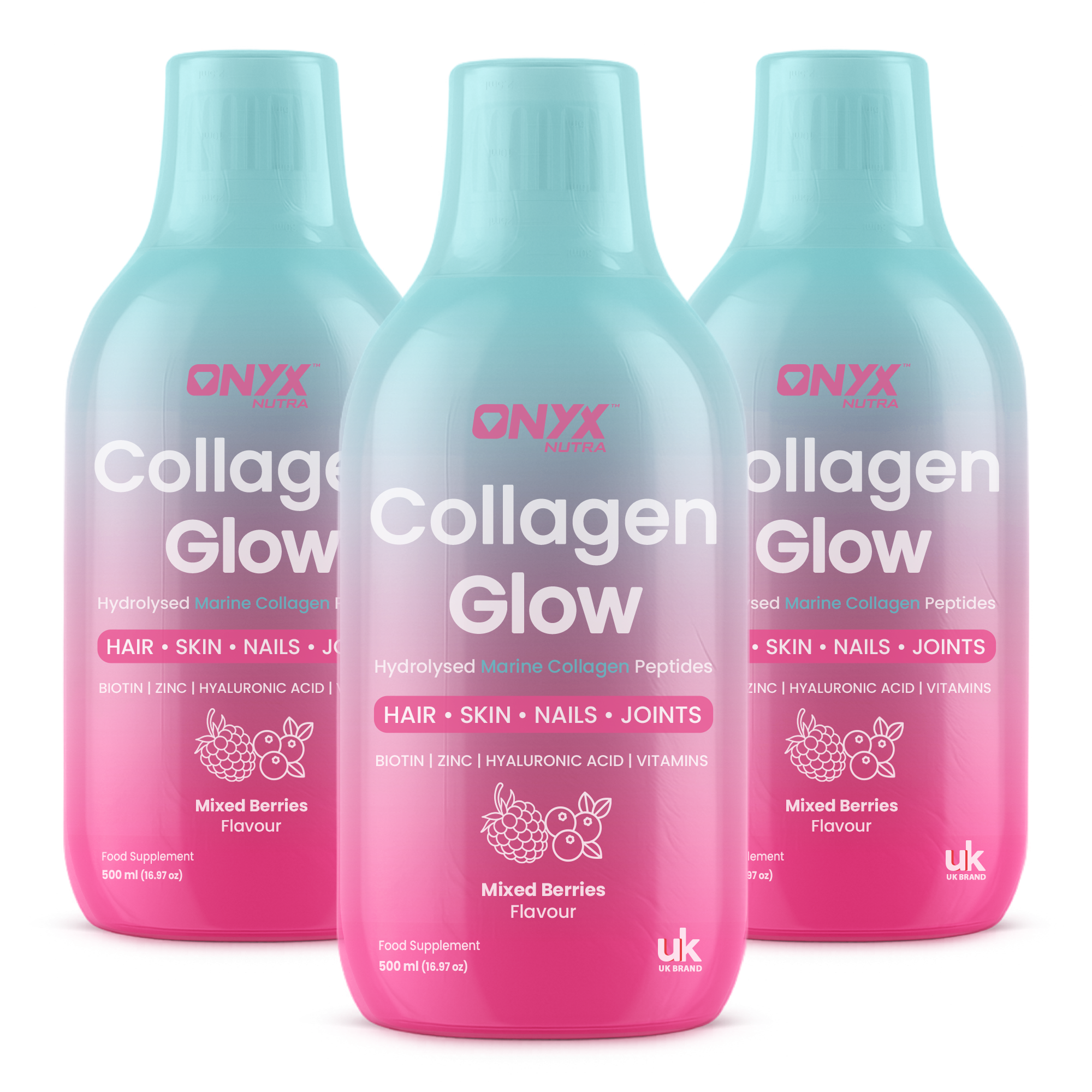 Collagen Glow Liquid Peptides Mixed Berries