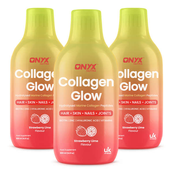 Collagen Glow Liquid Peptides Strawberry Lime