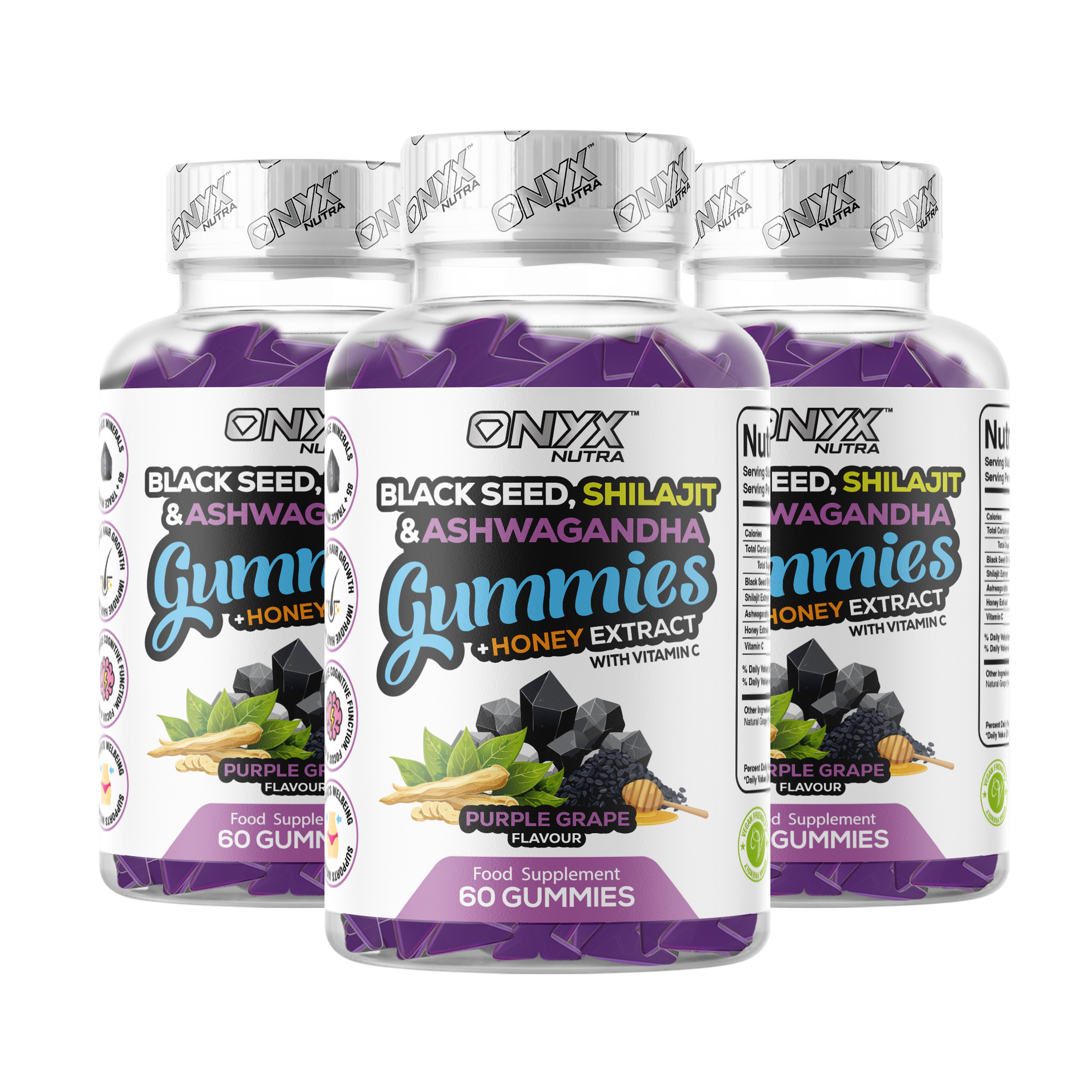Black Seed, Shilajit & Ashwagandha Gummies