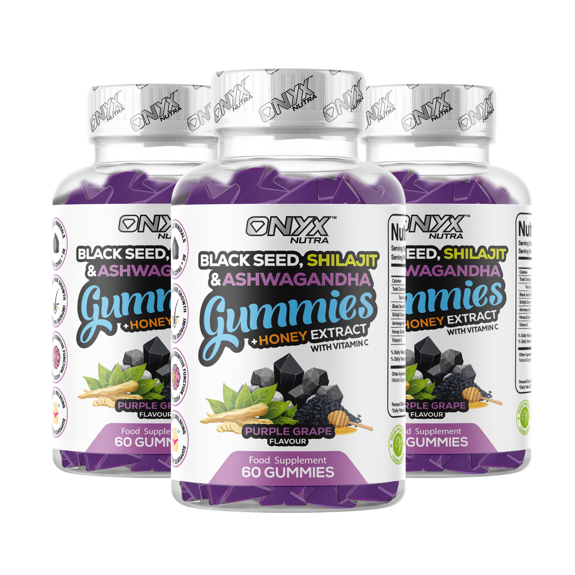 Black Seed, Shilajit & Ashwagandha Gummies
