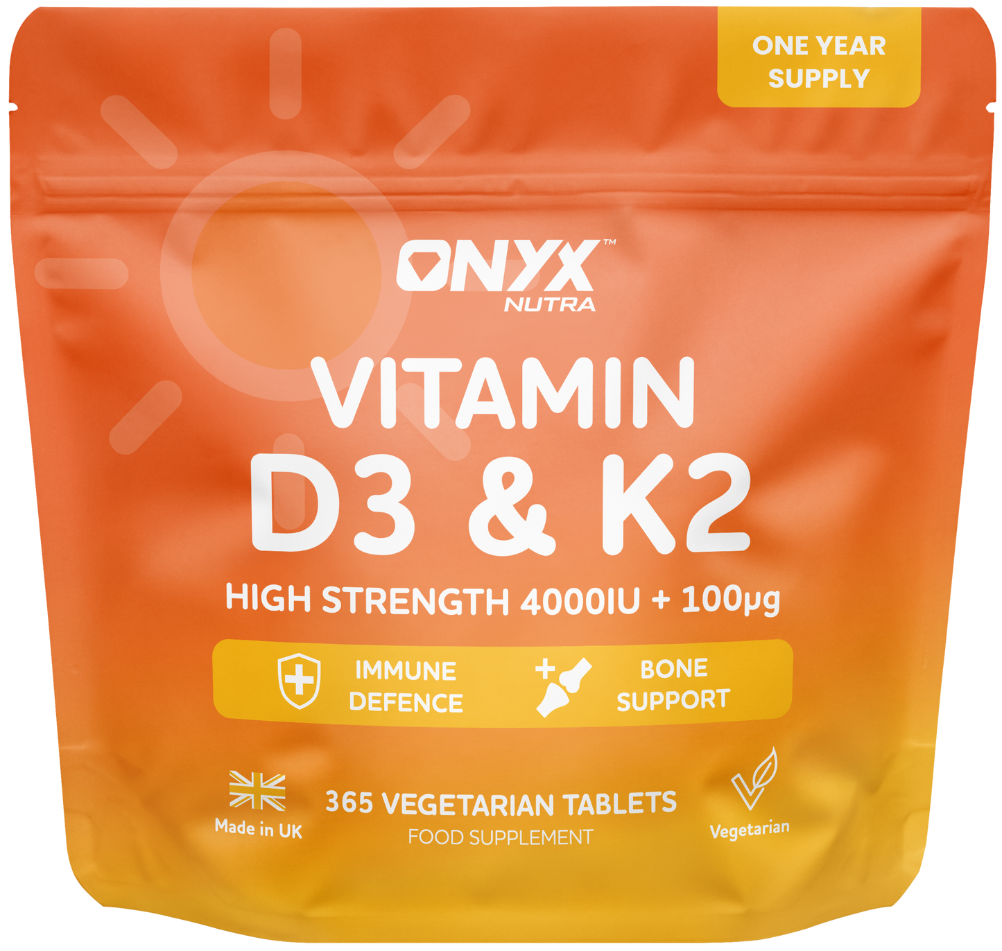 Vitamin D3 + K2 (MK7) Immune Support