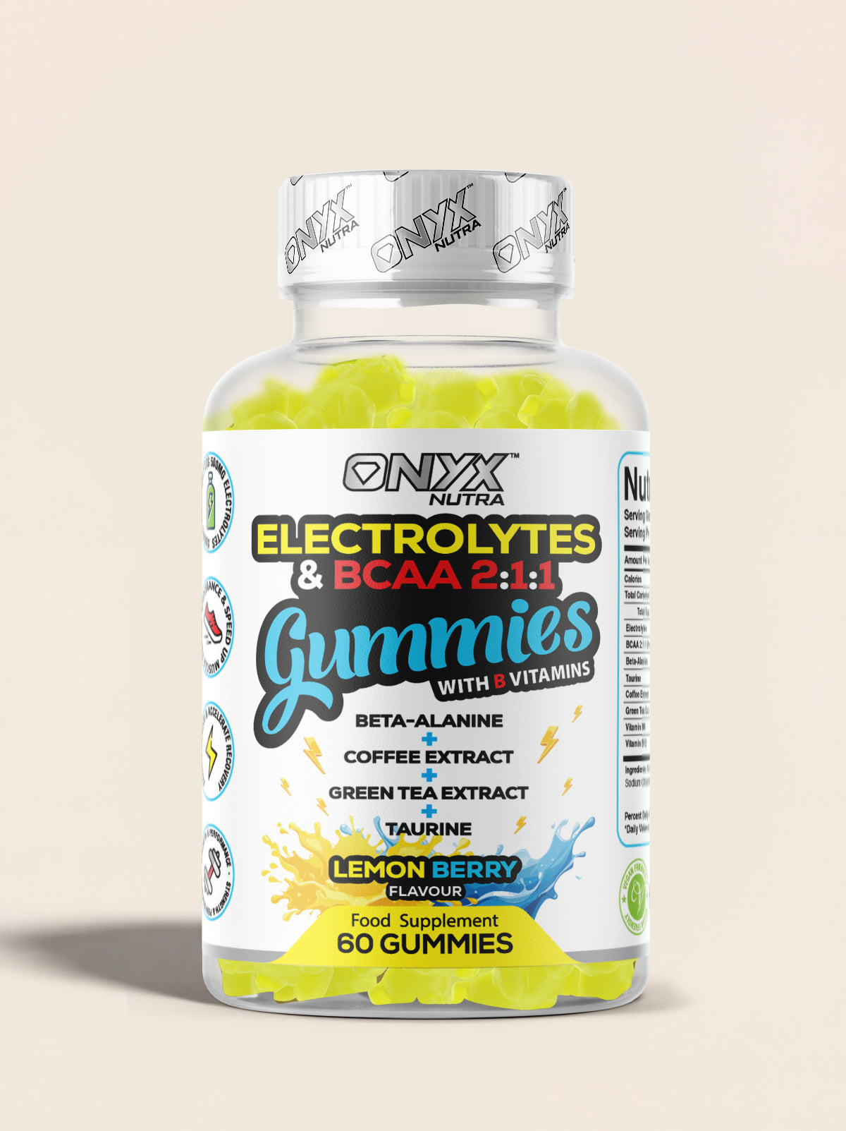Electrolytes & BCAAs Gummies with Green Tea Extract