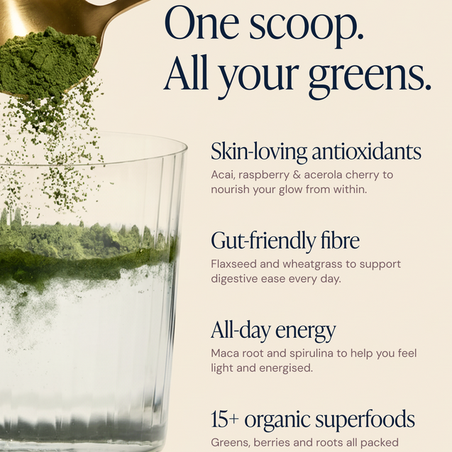 Super Greens Powder - High in Vitamins & Protein Fibre