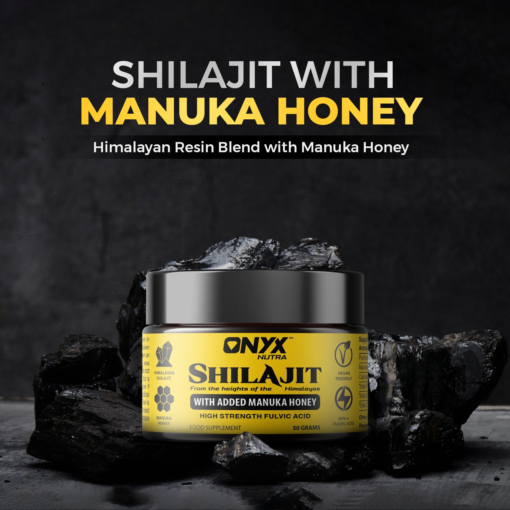Shilajit & Manuka Honey Resin 50grams