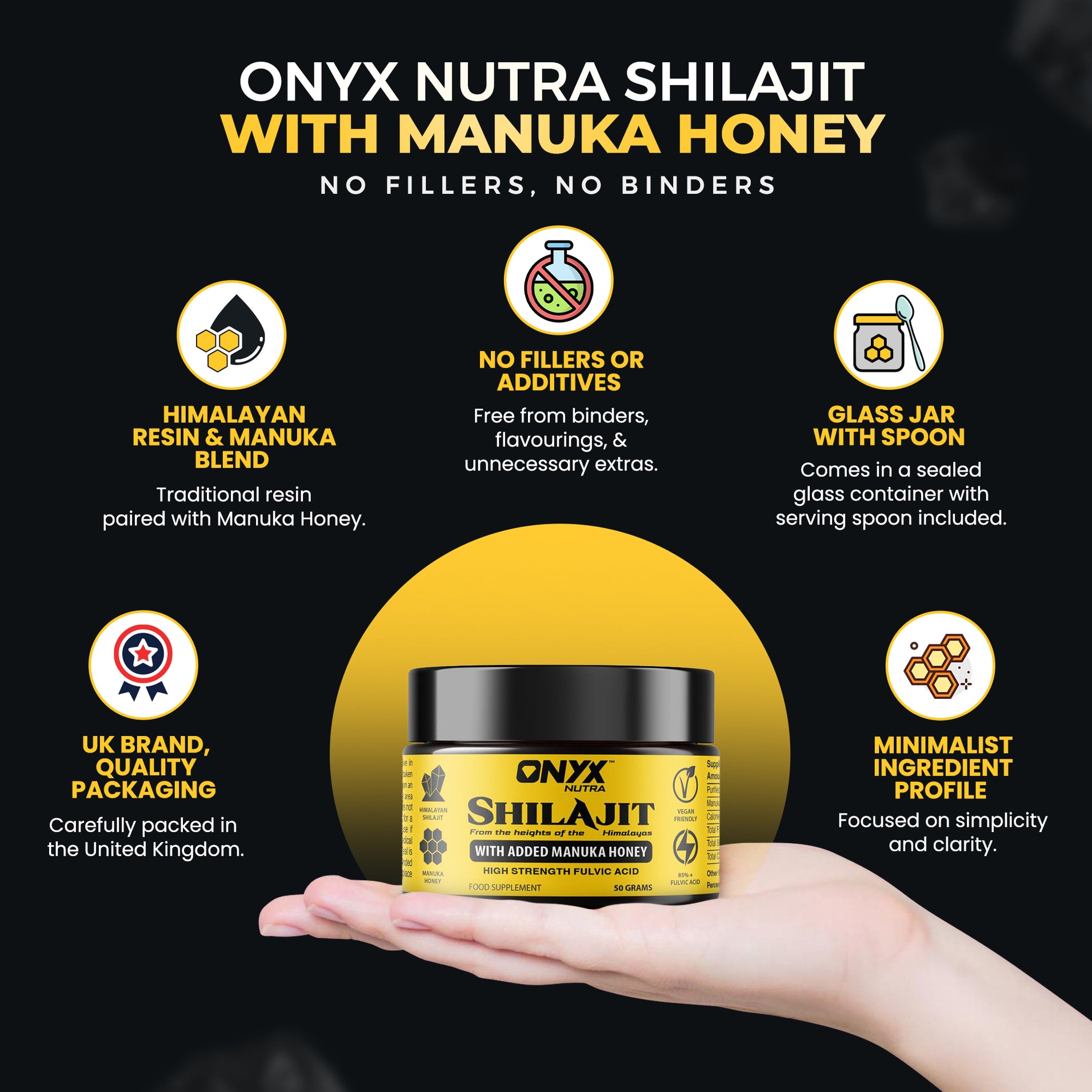 Shilajit & Manuka Honey Resin 50grams