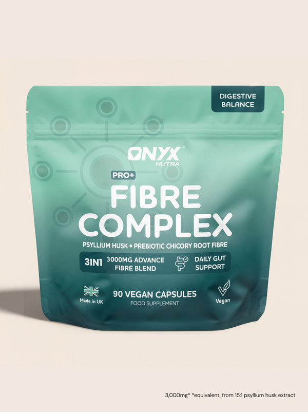 Onyx Nutra Fibre Pro+ 3-in-1 Complex capsules with psyllium husk