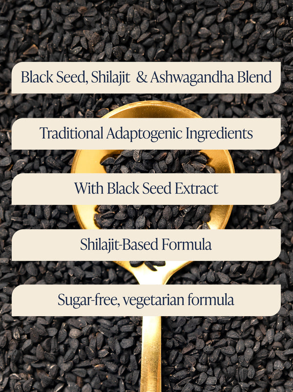 Black Seed, Shilajit & Ashwagandha Gummies