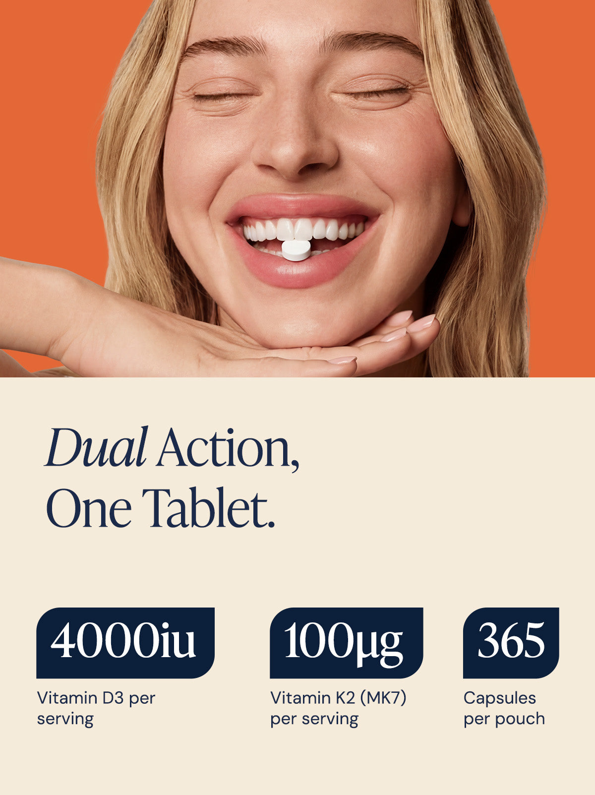 Vitamin D3 + K2 (MK7) Immune Support