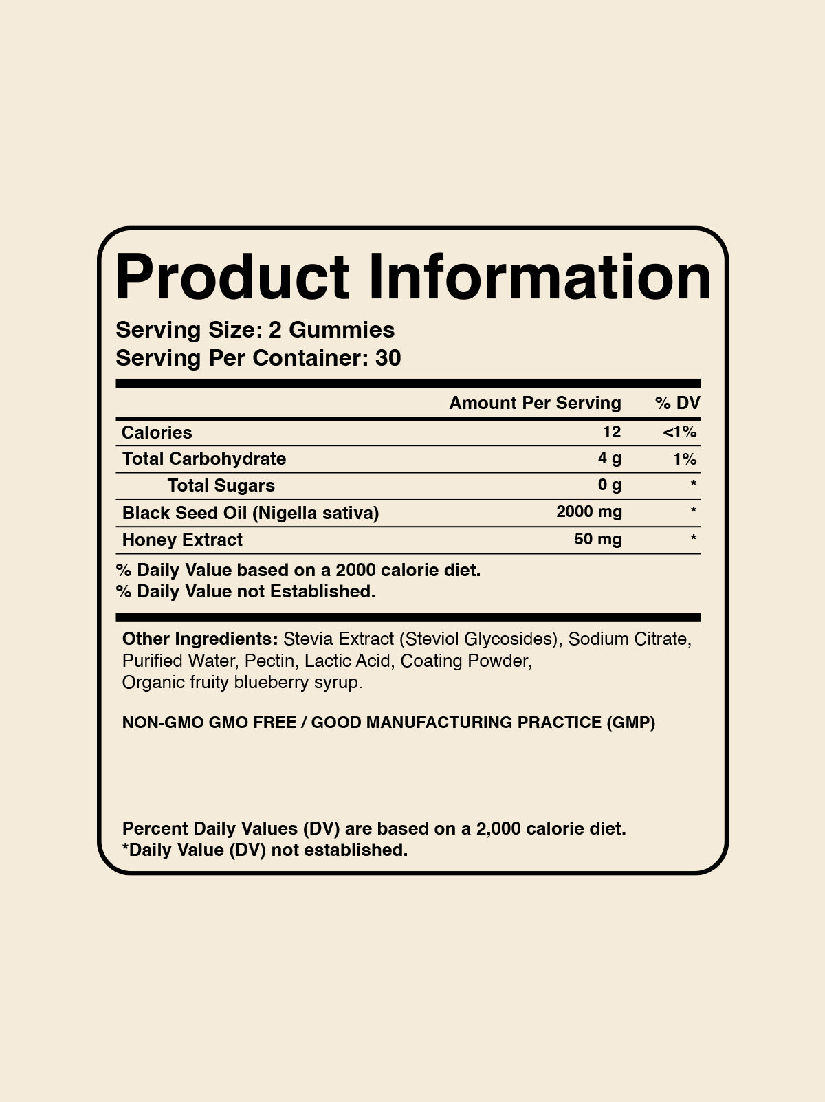 Black Seed Oil Gummies with Honey Extract
