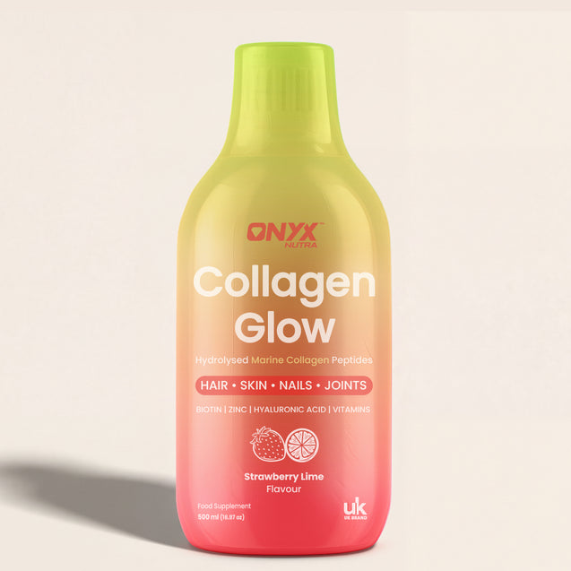 Collagen Glow Liquid Peptides Strawberry Lime