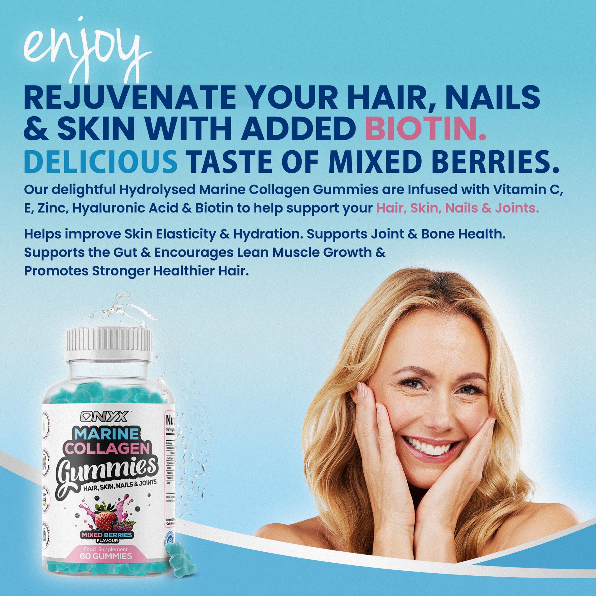 Marine Collagen Gummies with Biotin