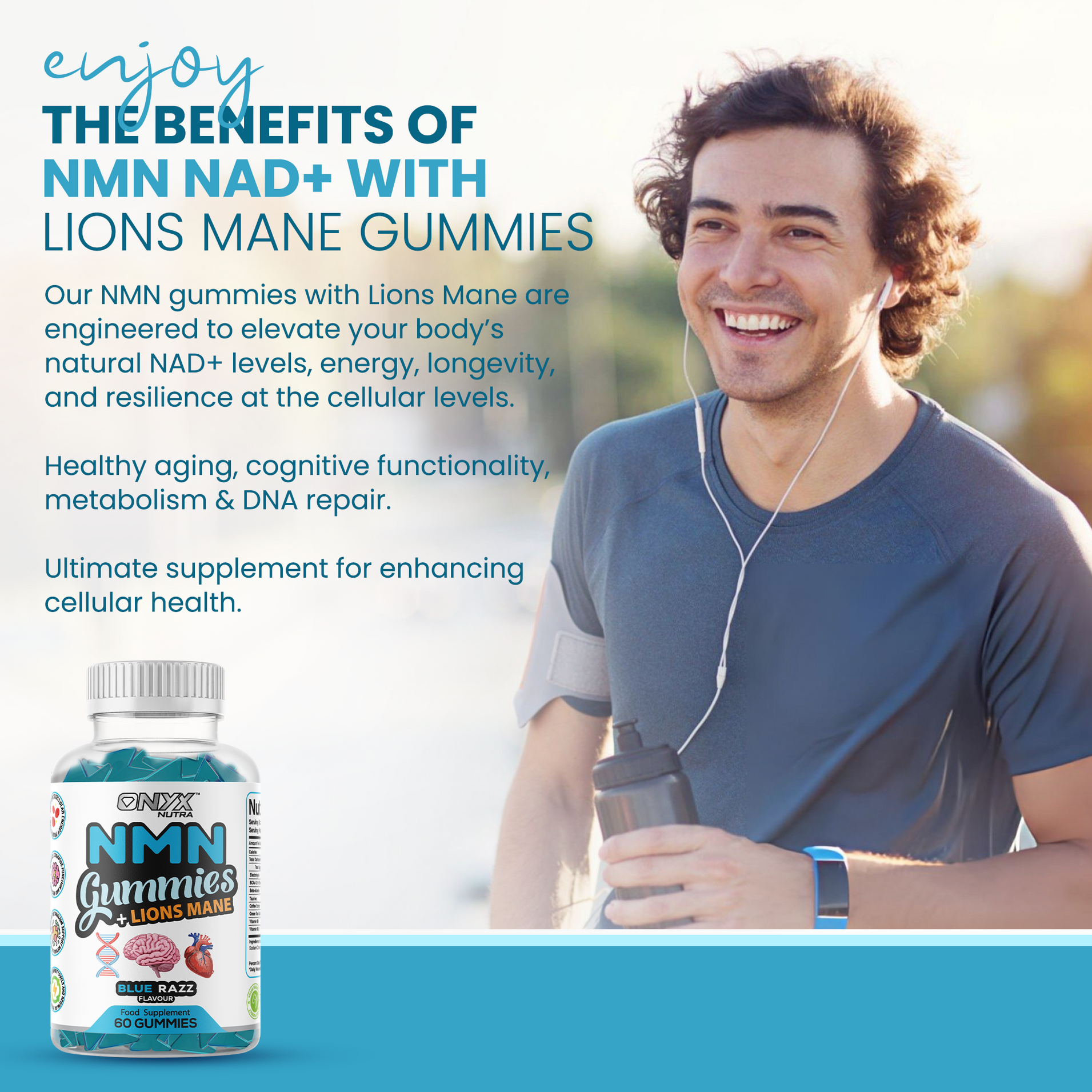 NMN Gummies with Lions Mane Extract
