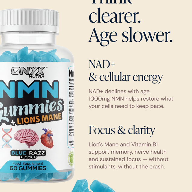 NMN Gummies with Lions Mane Extract