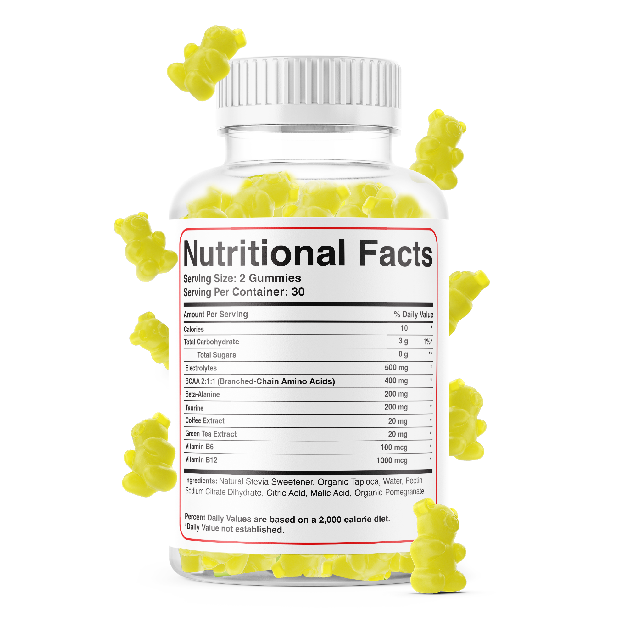 Electrolytes & BCAAs Gummies with Green Tea Extract