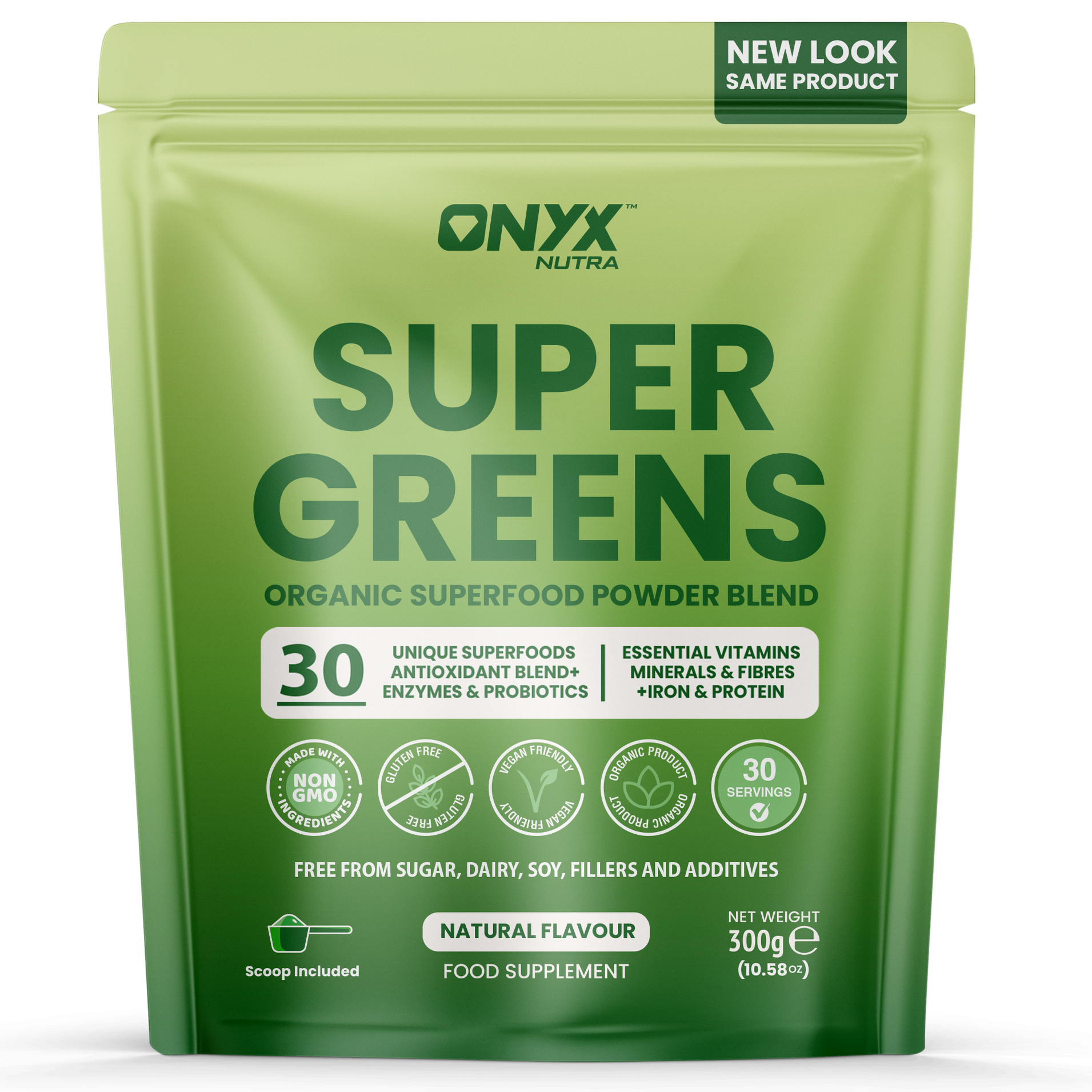 Super Greens Powder - High in Vitamins & Protein Fibre