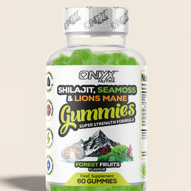 Shilajit, Sea Moss & Lions Mane Gummies
