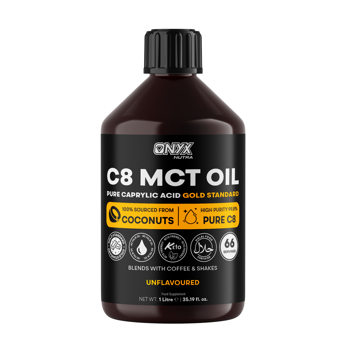 C8 MCT Oil single pack | Onyx Nutra