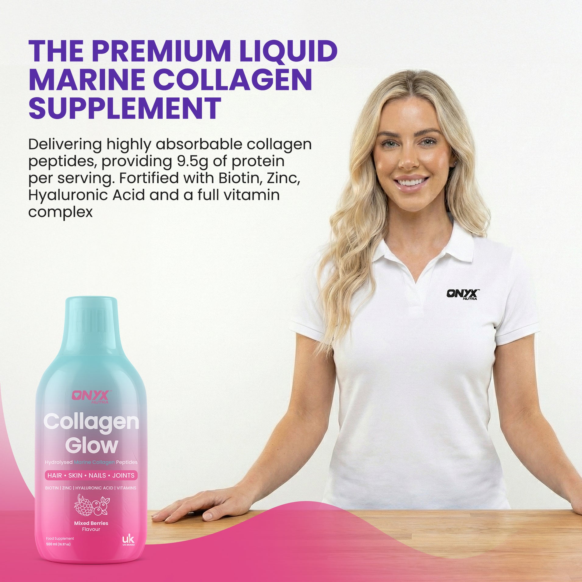 Collagen Glow Liquid Peptides Mixed Berries