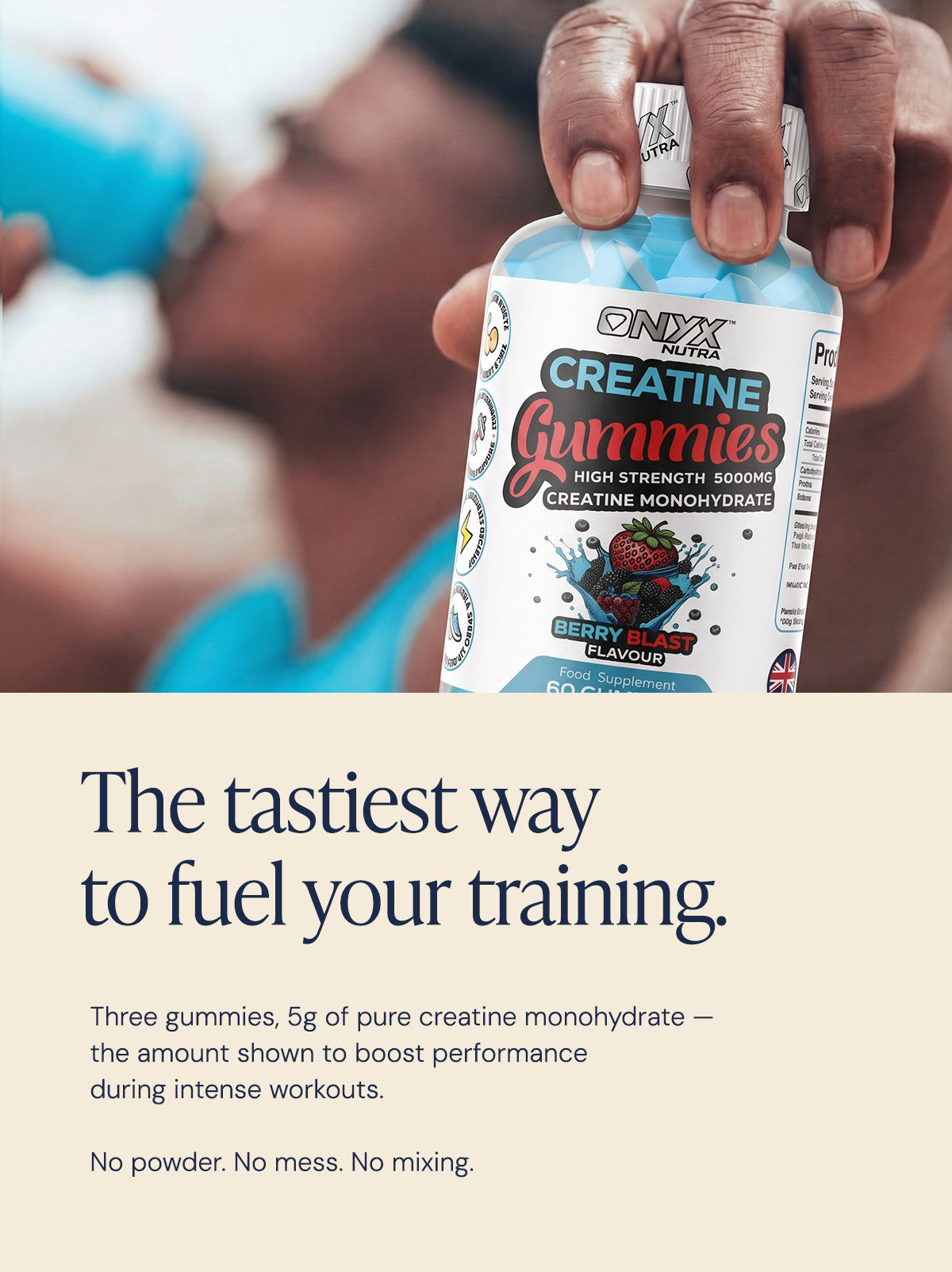 Sugar free creatine gummies | Onyx Nutra Creatine Gummies